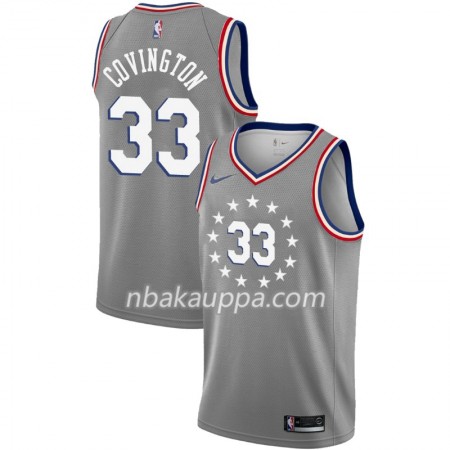 Philadelphia 76ers Robert Covington 33 2018-19 Nike City Edition Harmaa Pelipaidat Swingman - Miesten